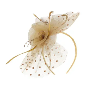 Accessories Fascinators Hats for Women Tiny Tea Party Fascinators Hat Flower Mesh Headband for Wedding Flower Feathers Hair Clip