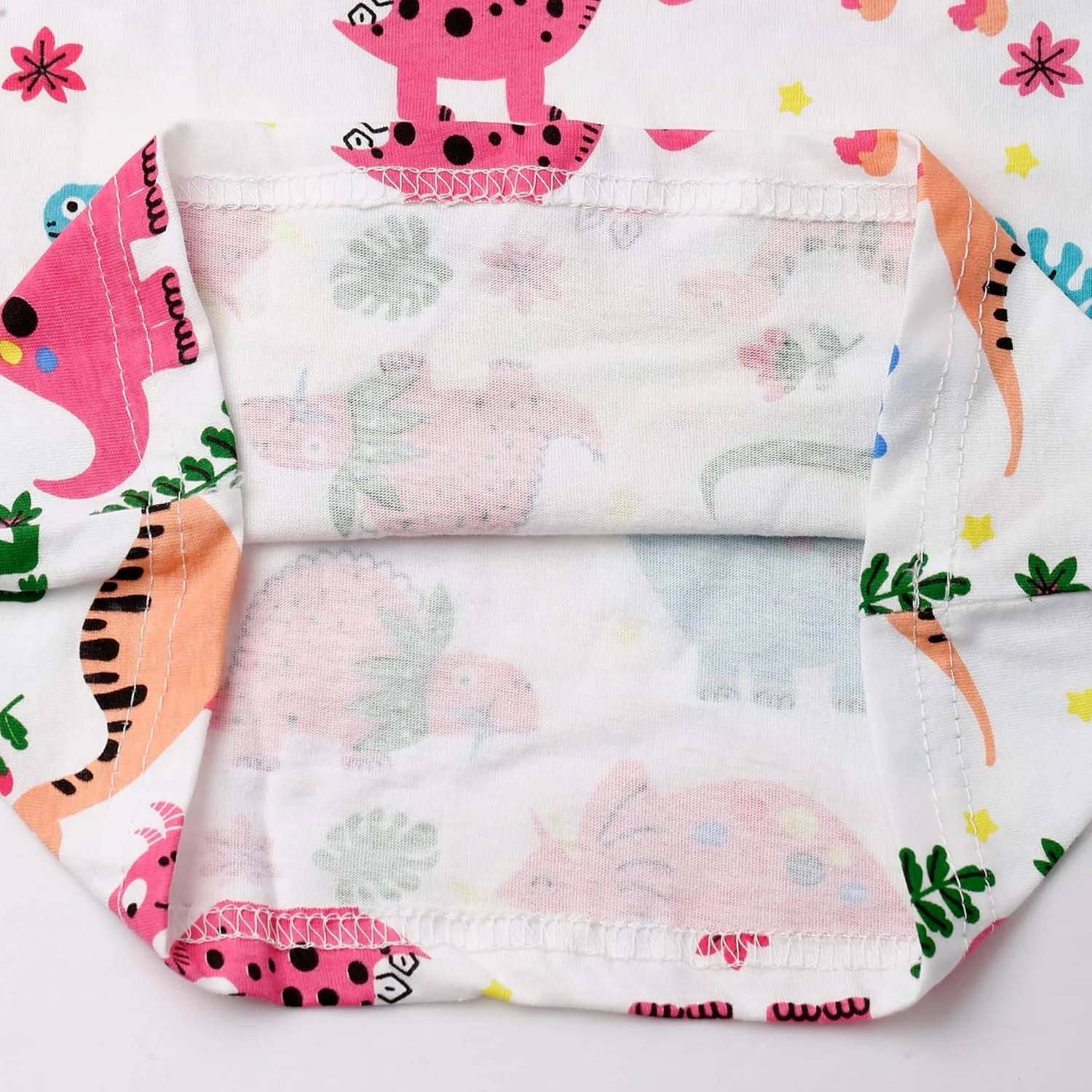 Akyzic Little Girls Summer Pajamas Kids 100% Cotton 2 Piece Pjs Toddler Girls Short Sleeve Sleepwear Clothes Sets 3-10T