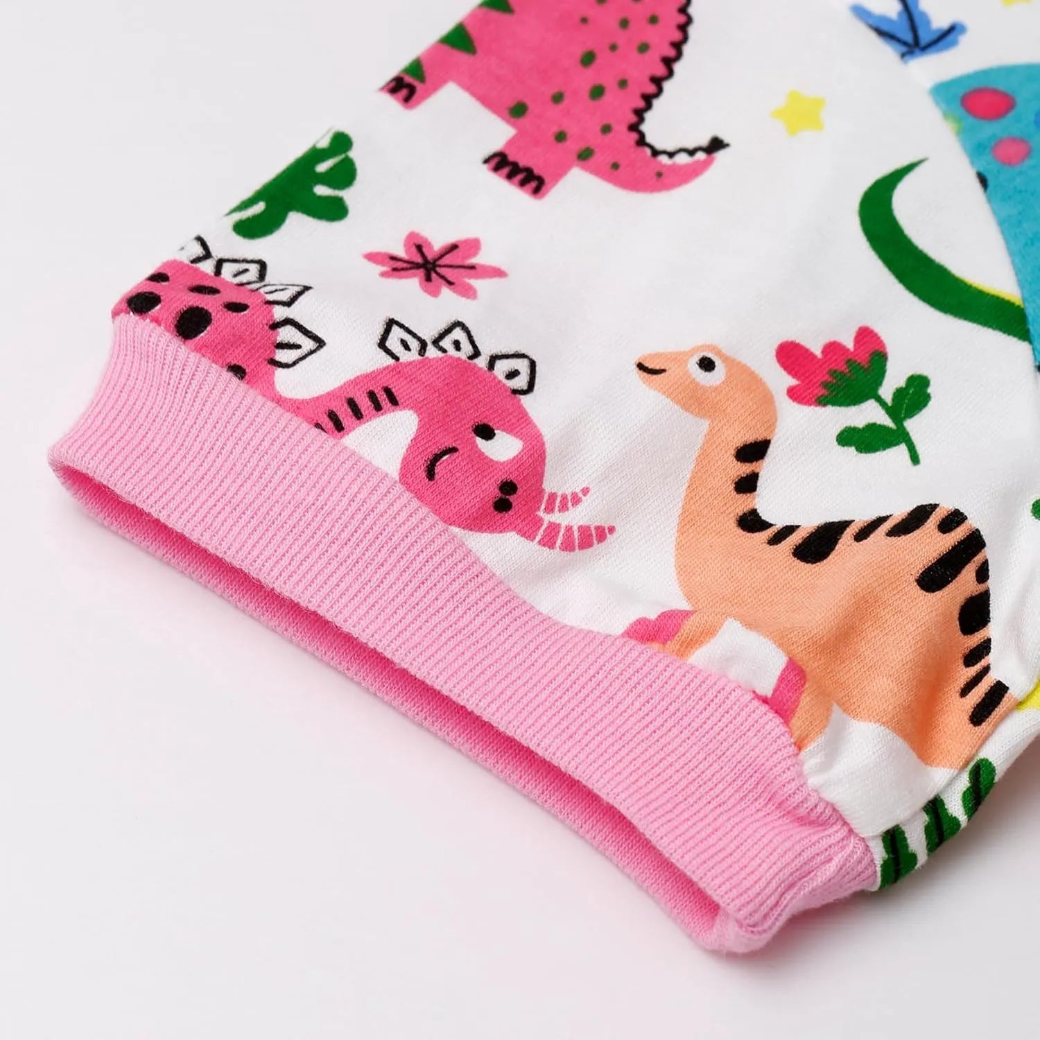 Akyzic Little Girls Summer Pajamas Kids 100% Cotton 2 Piece Pjs Toddler Girls Short Sleeve Sleepwear Clothes Sets 3-10T