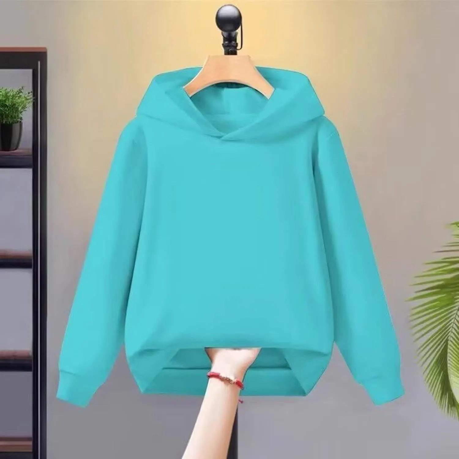Baby Boys Girls Solid Casual Hoodies Oversized Long Sleeve Hooded Sweatshirts Soft Clothes