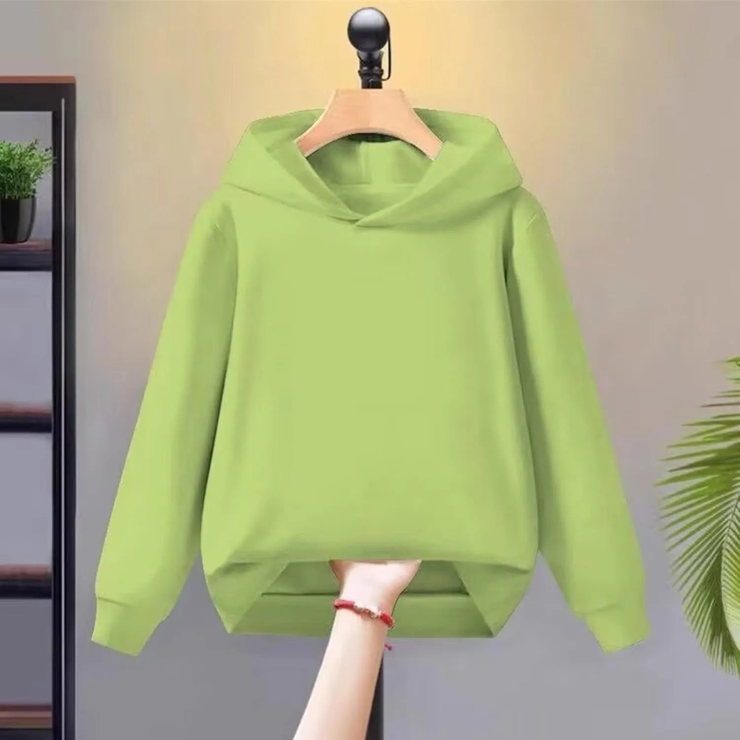 Baby Boys Girls Solid Casual Hoodies Oversized Long Sleeve Hooded Sweatshirts Soft Clothes