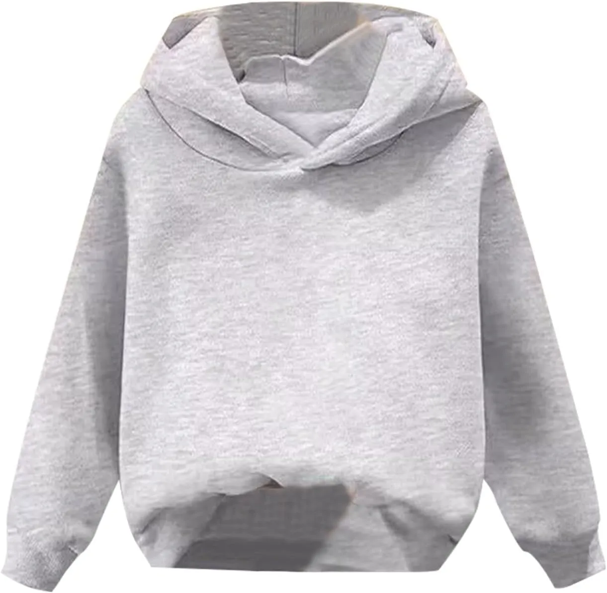 Baby Boys Girls Solid Casual Hoodies Oversized Long Sleeve Hooded Sweatshirts Soft Clothes