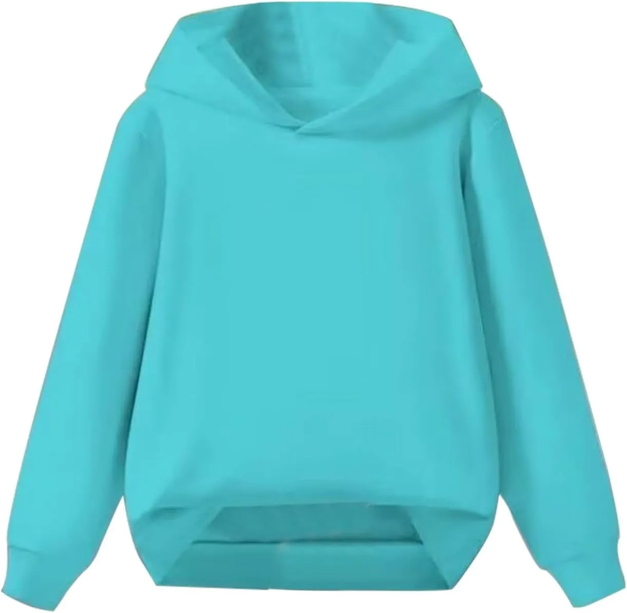 Baby Boys Girls Solid Casual Hoodies Oversized Long Sleeve Hooded Sweatshirts Soft Clothes