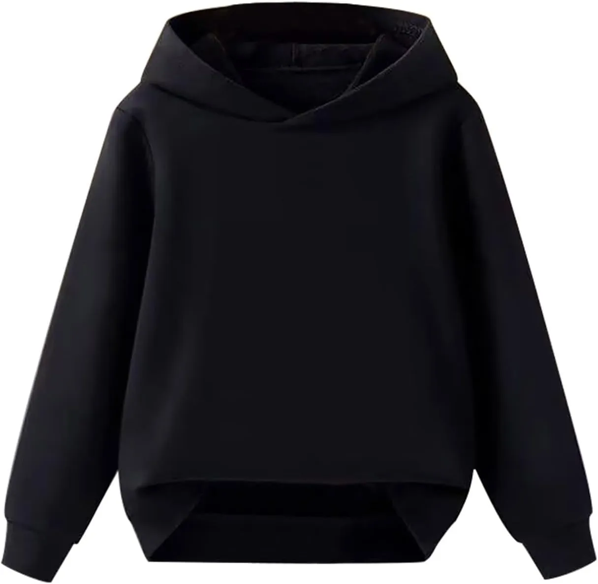 Baby Boys Girls Solid Casual Hoodies Oversized Long Sleeve Hooded Sweatshirts Soft Clothes