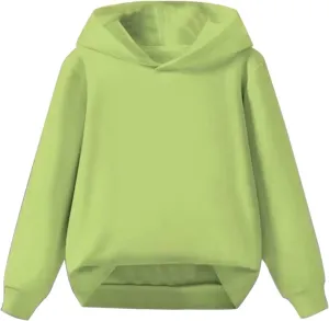 Baby Boys Girls Solid Casual Hoodies Oversized Long Sleeve Hooded Sweatshirts Soft Clothes