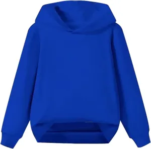 Baby Boys Girls Solid Casual Hoodies Oversized Long Sleeve Hooded Sweatshirts Soft Clothes
