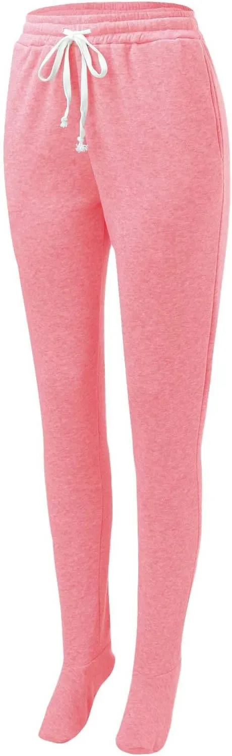 Baggy Sweatpants with Feet Warm Fleece Footed Pajamas Comfy Lounge Pants with Pockets Light Soft Pajama Pants