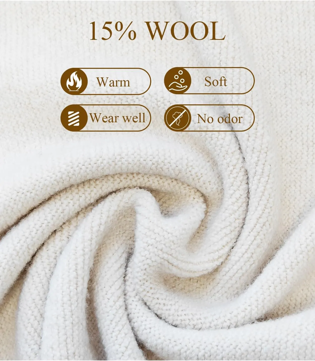 BEAUTELICATE Women Wool Blend Shawl Fringe Shawl Tassel Knitted Blanket Shawls