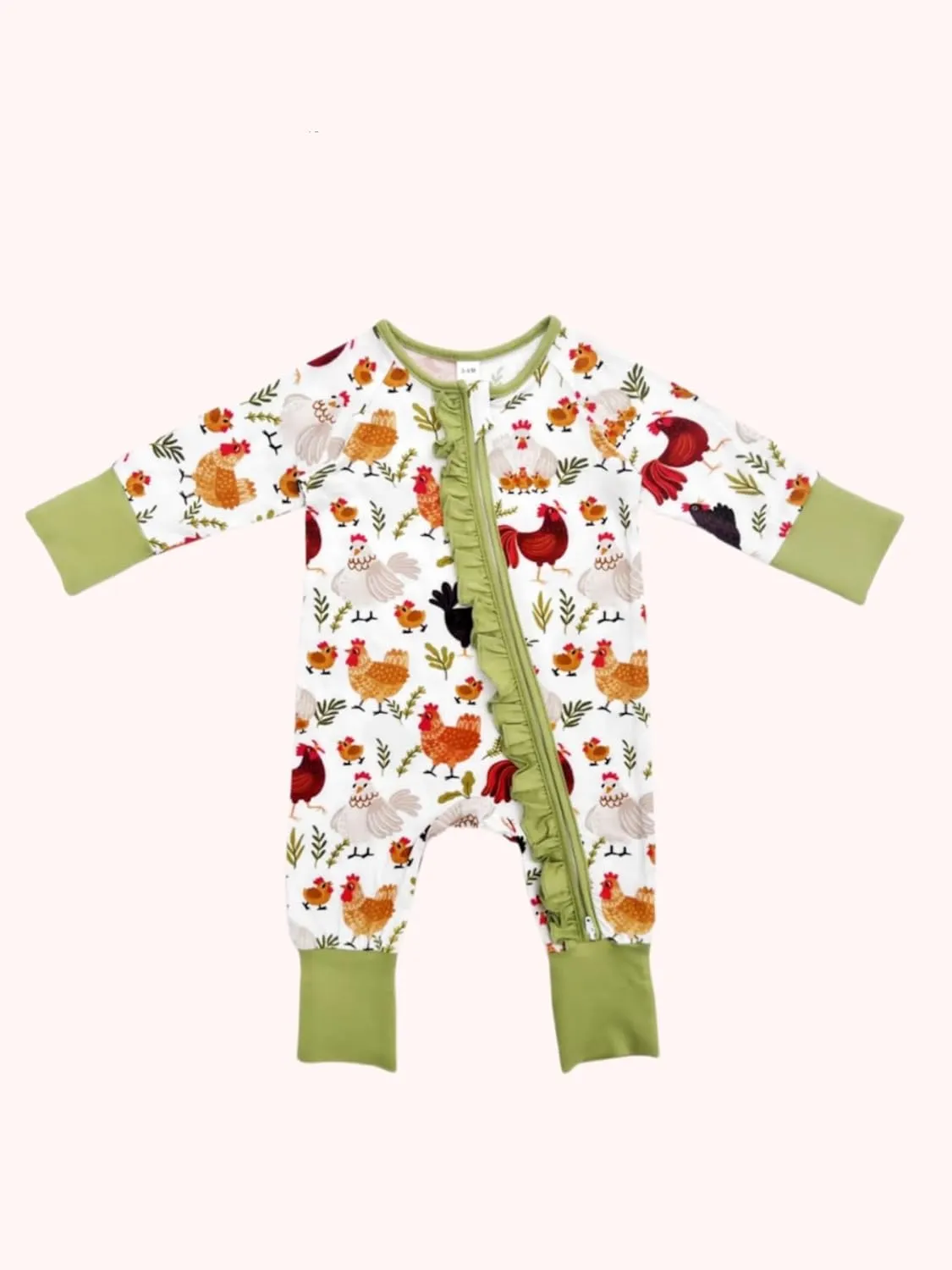 Bow Dream Baby Girl Romper Jumpsuit Bamboo Rayon Baby Clothes Boys & 2 Way Zipper Outfit Baby Clothes for Girls