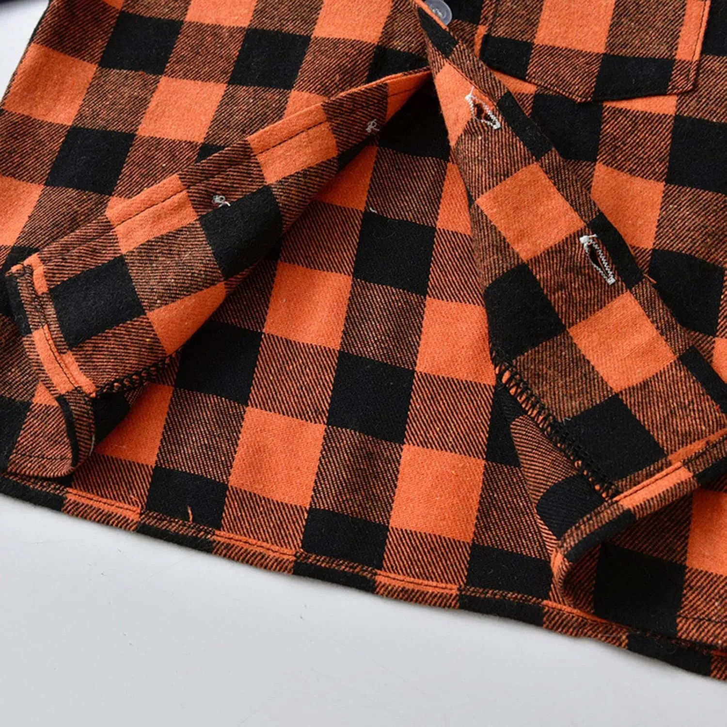 Boys' ajama Set Kids Toddler Plaid Button Down js Long Sleeve leepwear Tops Pants Baby Cotton oungewear Outfit