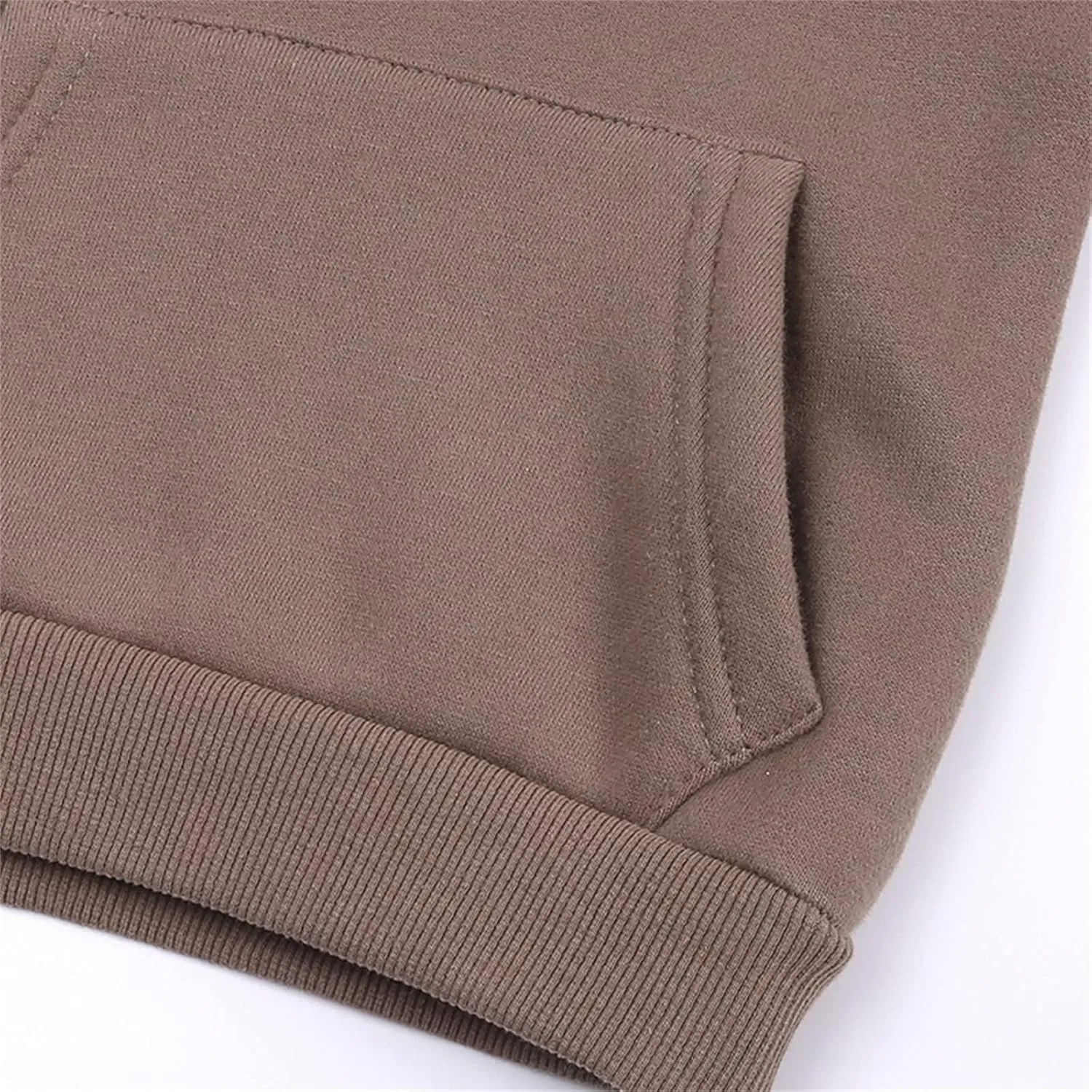 Boys and Toddlers' Fleece Pullover Casual Pocket Solid Hoodie Sweatshirts Infant Kids Girls Sport Long Sleeve Tops