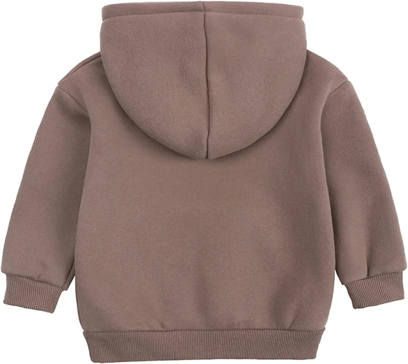 Boys and Toddlers' Fleece Pullover Casual Pocket Solid Hoodie Sweatshirts Infant Kids Girls Sport Long Sleeve Tops