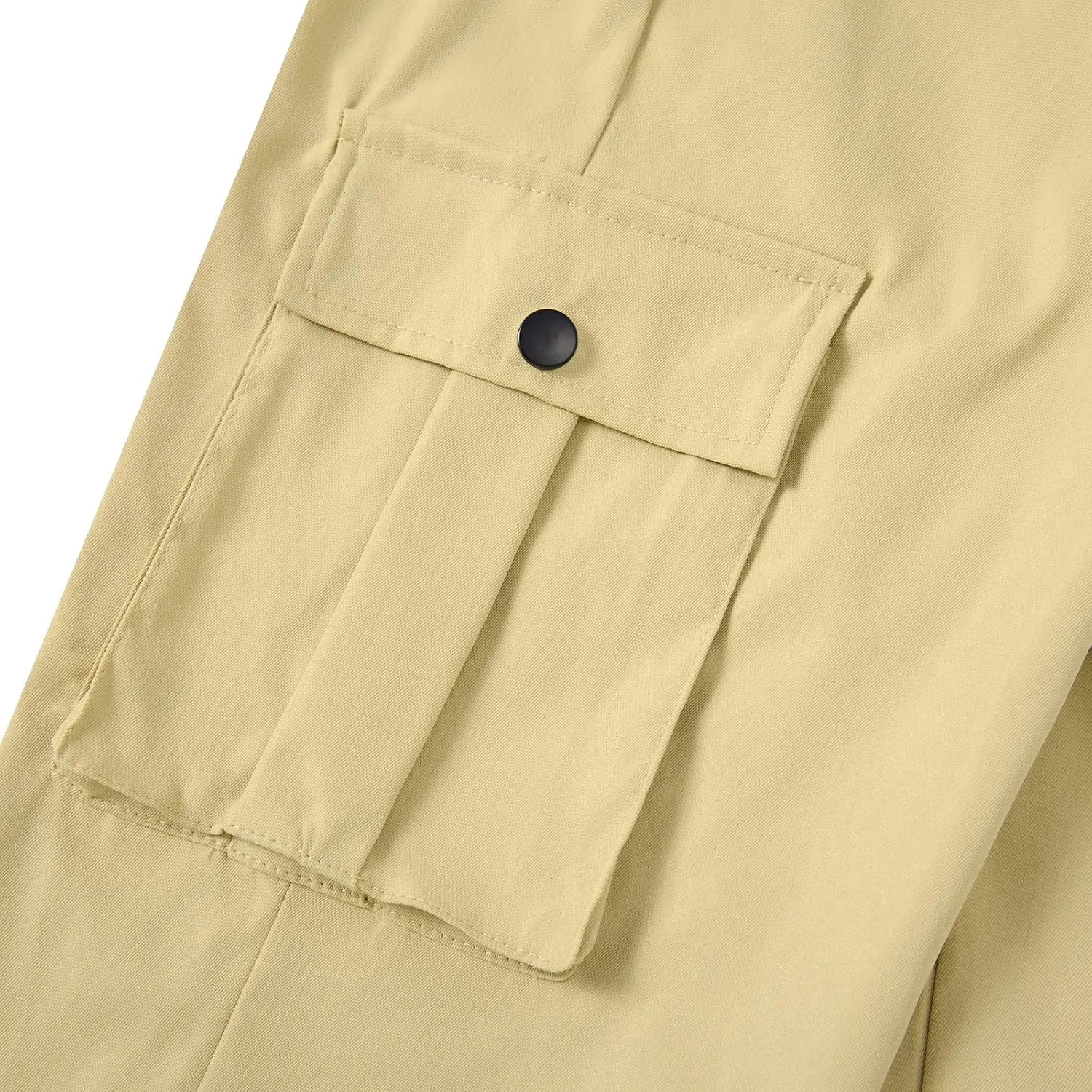 Boys Cargo Pants Wide Leg Pants Teen Kids Drawstring Straight Trousers with Pockets Size 7-14
