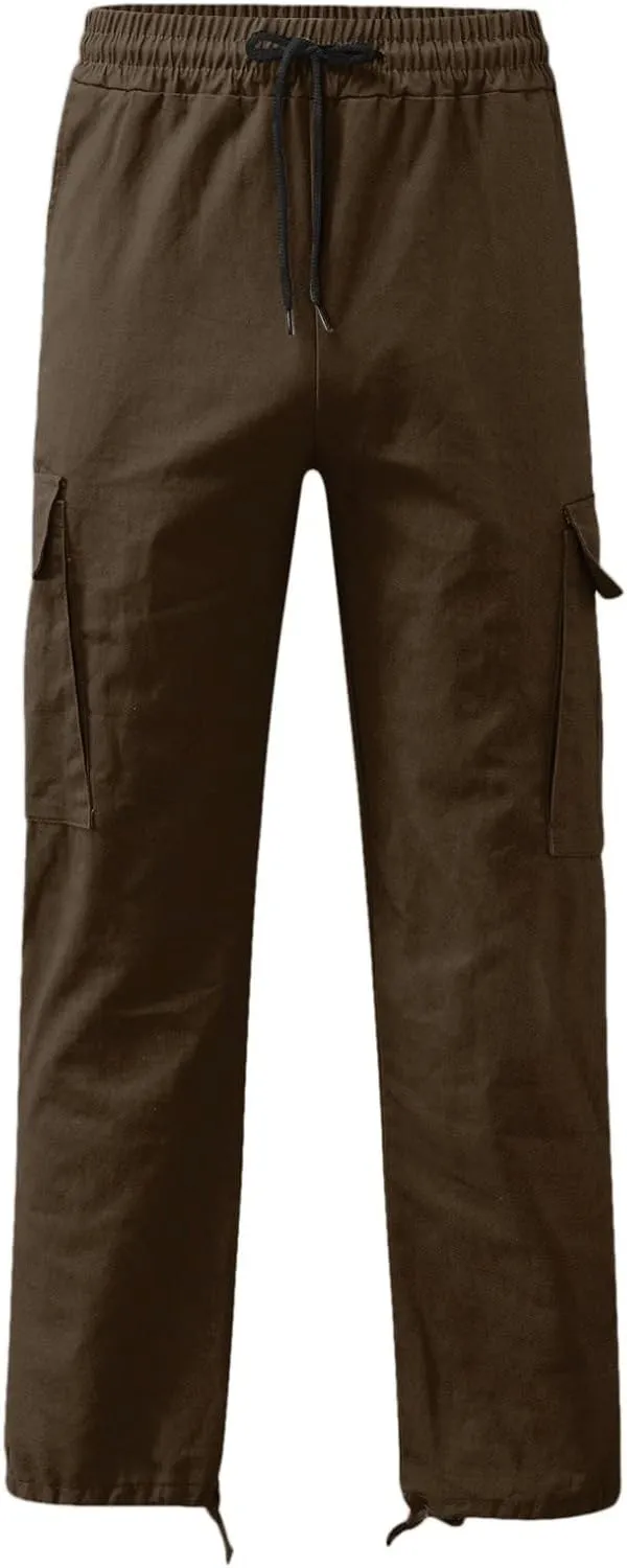 Cargo Pants for Men Relaxed Fit Mens Cargo Pants Sport Pants Drawstring Sports Trousers for Men Mens Cargo Sweatpants