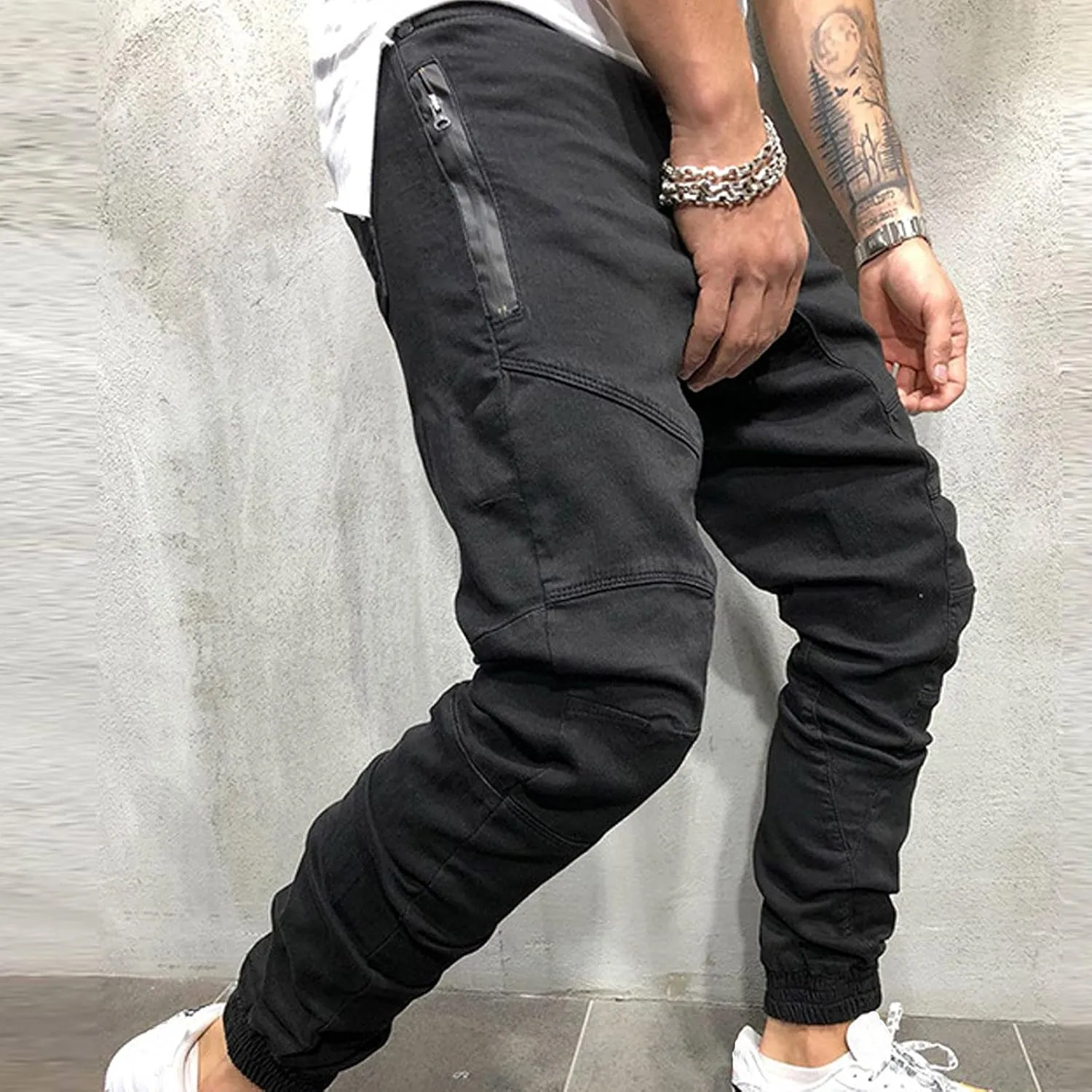 Cargo Pants for Men Relaxed Fit Trousers Casual Outdoor Joggers Lightweight Sweatpants for Men Jogging Cargo Pants