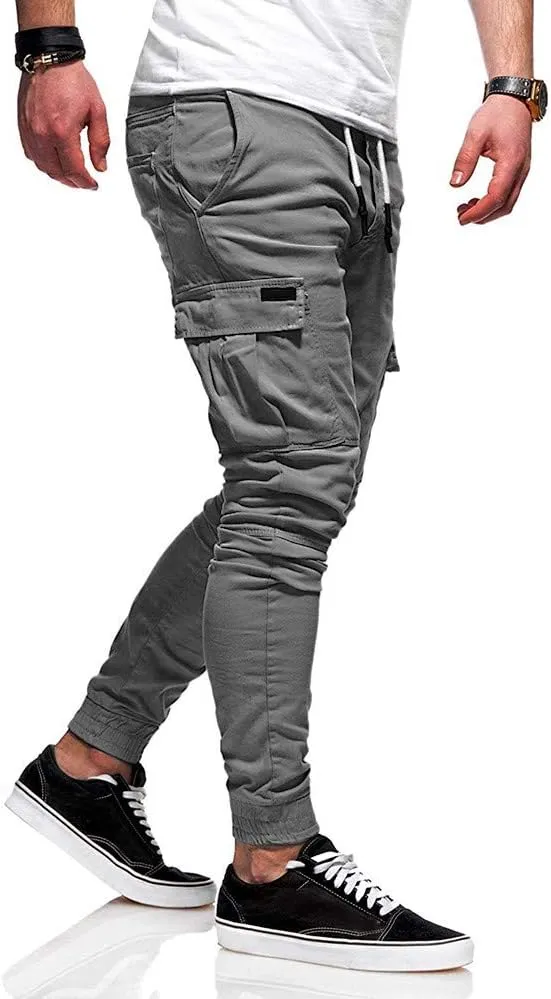 Cargo Sweatpants for Men Mens Lounge Pants Sweatpants for Men Men's Sports Casual Jogging Trousers Lightweight Hiking