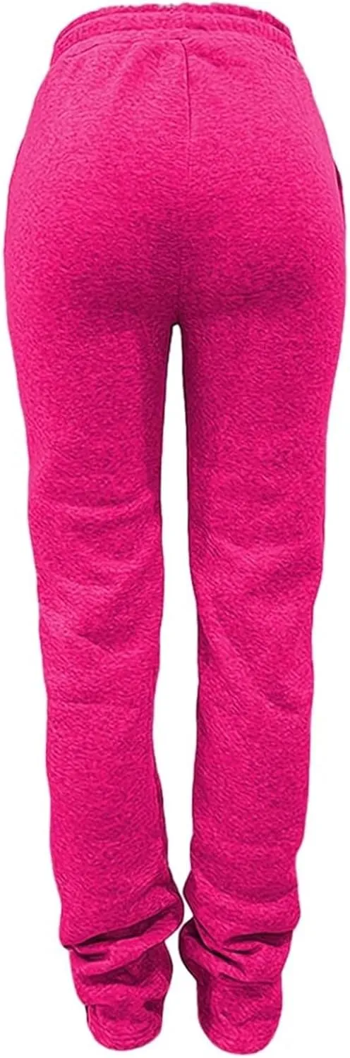 Casual Loose Yoga Pants Bottoms Lined Thermal Sports Trousers Workout Sweatpants Rag and Bone Sweatpants