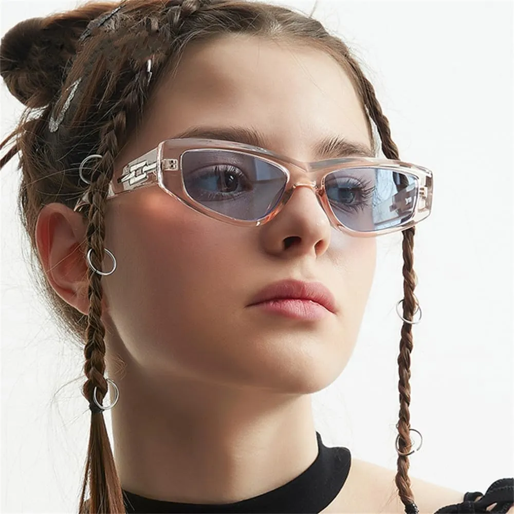 CGZWFERA-Retro Cat Eye Women's Sunglasses Vintage Punk Eyeglasses Man Accessories