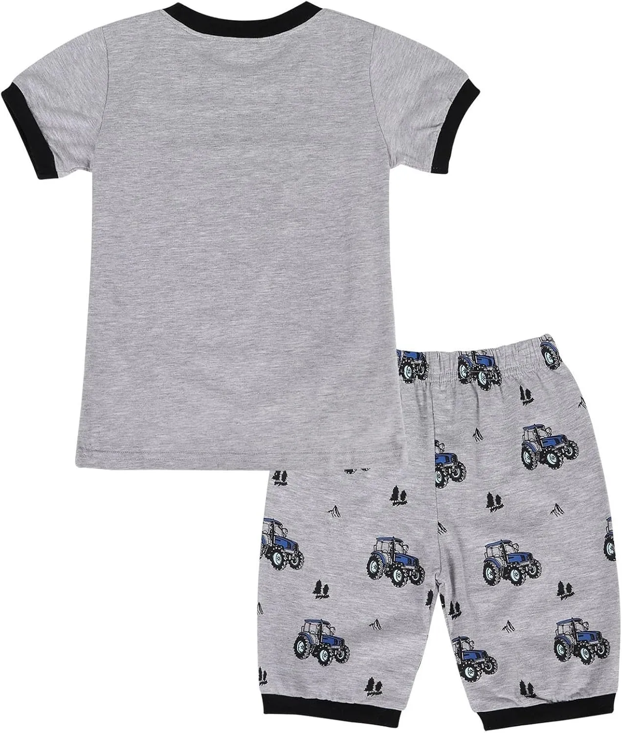 Children's 2 Piece Pajama Set Pure Cotton Summer Short Sleeved Summer Children's Round Neck Short 6 Months
