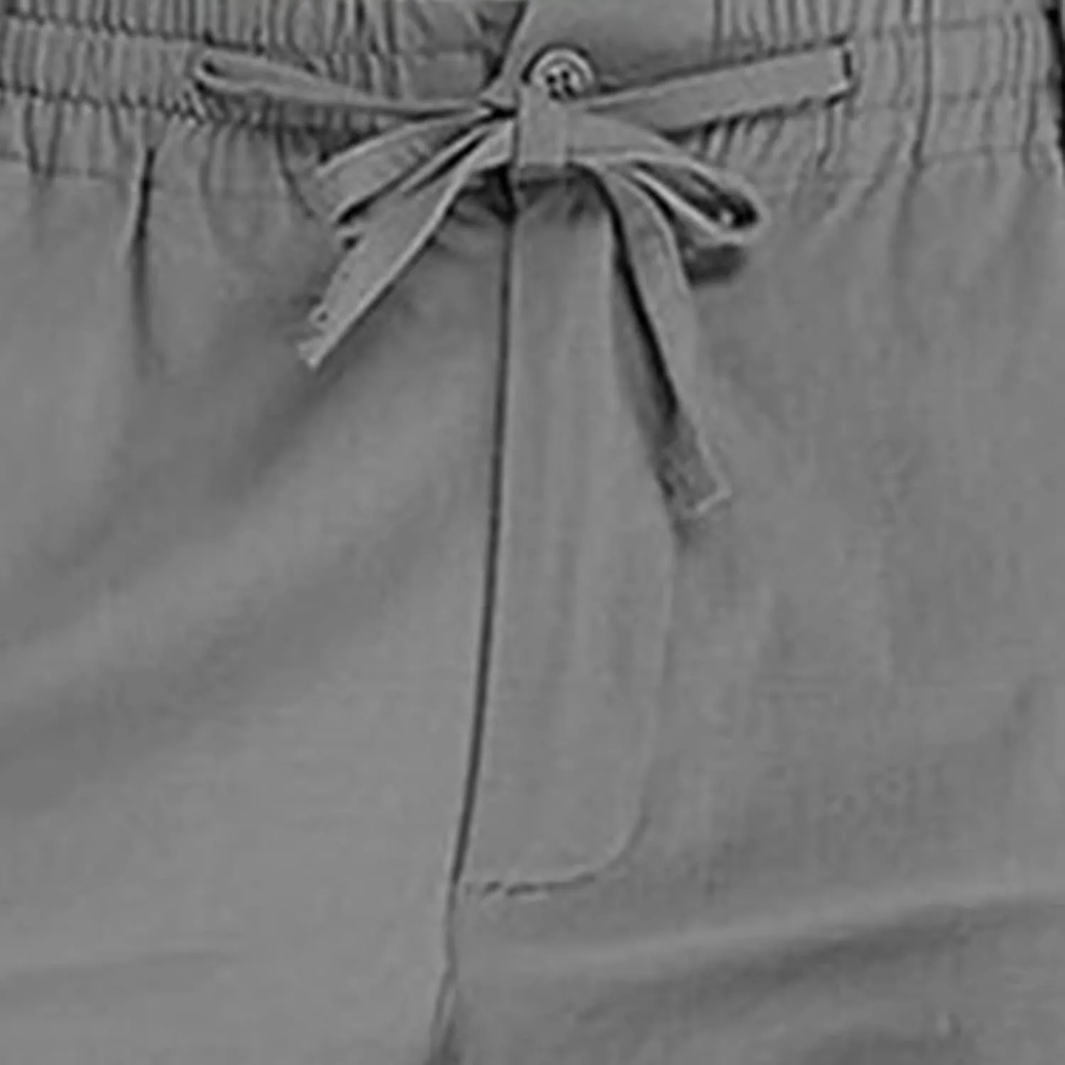 Cotton Men's Casual Elastic Waist Drawstring Straight Leg Comfortable Lounge Daily Summer Beachwear Relaxed Bottoms