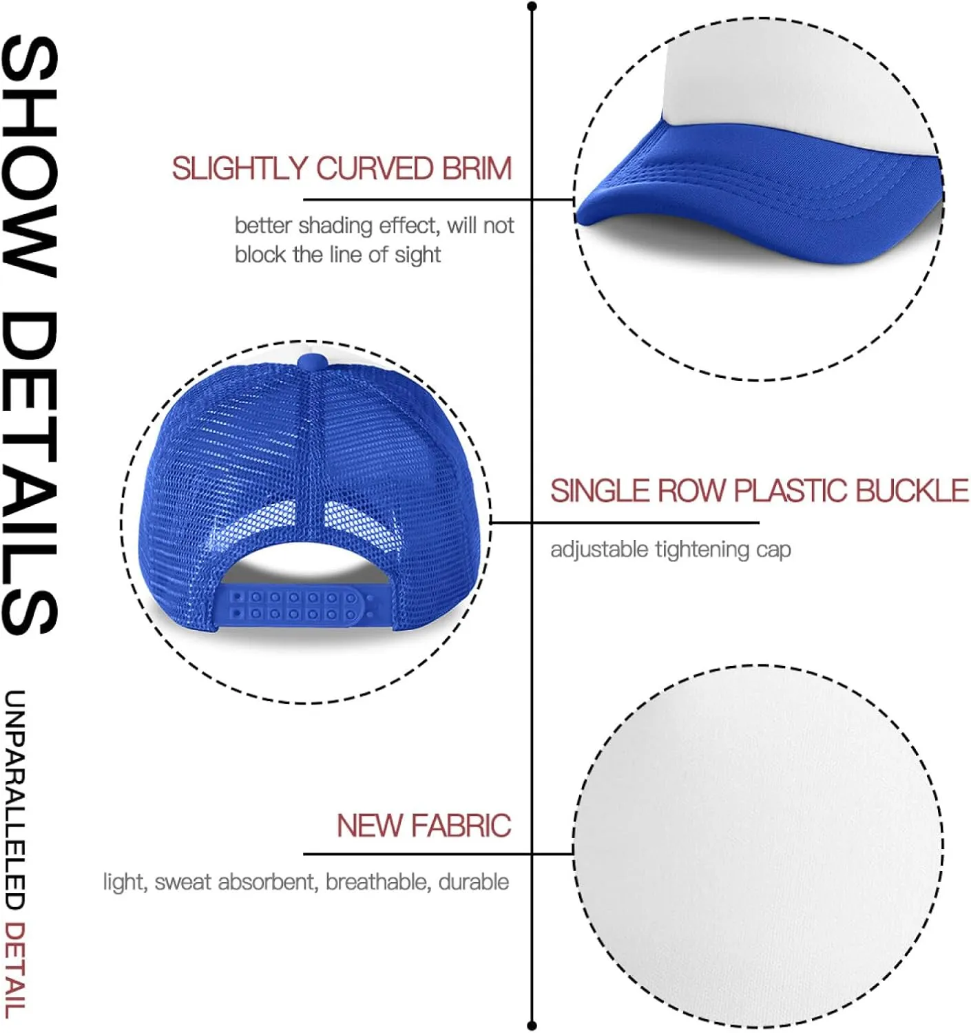 Custom Hat Add Your Text Custom Logo Hat Adjustable Baseball Caps for Men Women Basic Custom Trucker Hat Unisex Aldult
