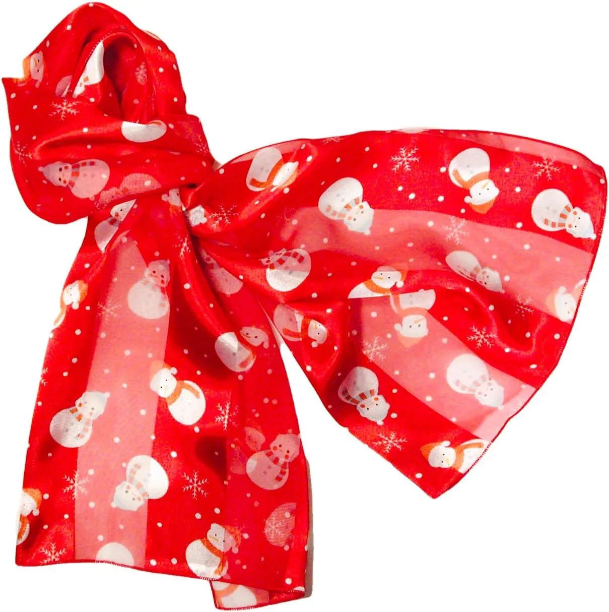 Cute Snowmen Christmas Holiday Scarves