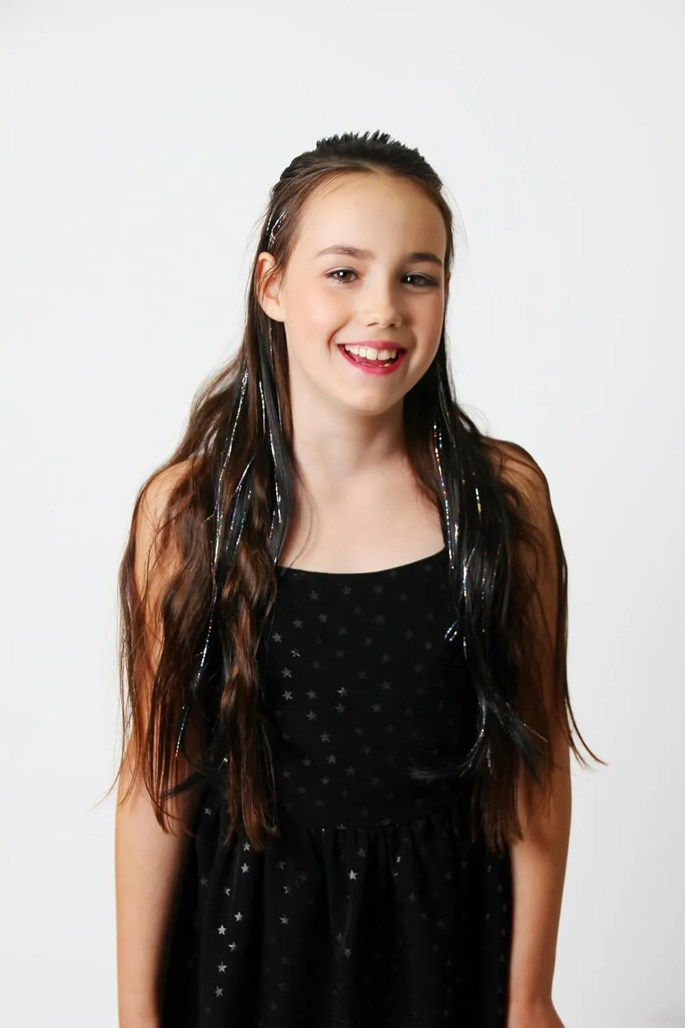 Dreamlover Tinsel Hair Extensions for Girls, Hair Accessories for Women, 24 Pieces