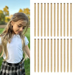 Dreamlover Tinsel Hair Extensions, Sparkly Hair Accessories for Girls, Honey Blonde, 24 Pieces