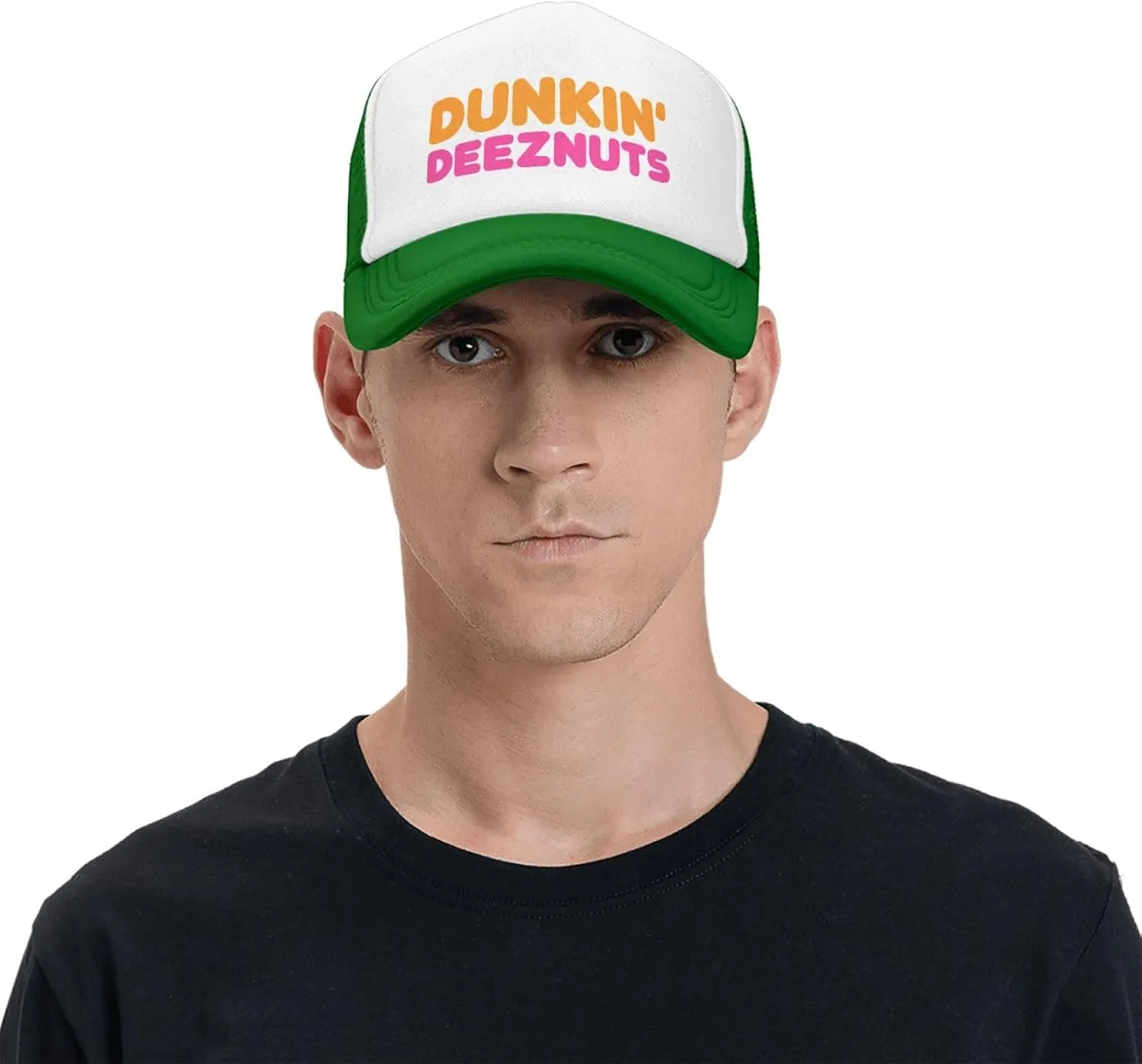 Dunkin Deez Funny Nuts Trucker Hat Funny Hats Men Women Adult Dirty Humor Vintage Snapback Baseball Cap