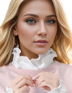 Fake Collar Shirt Versatile Accessories Victorian Chiffon Dickey Collar For Women
