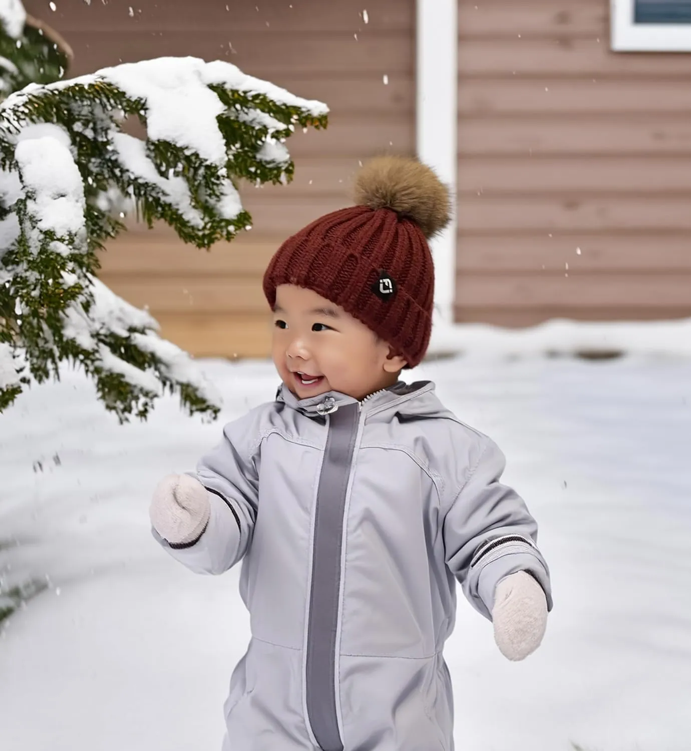 Funky Junque Newborn Cozy Knit Beanie Hat with Removable Pom - Baby Winter Essential - Solid Colors, Value Packs