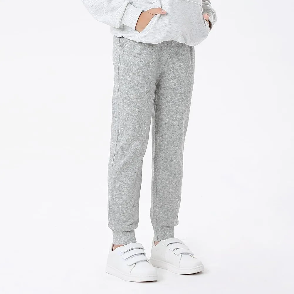 GFQLONG Toddler Boys 2 Pack Polar Fleece Jogger Sweatpants,Baby Winter Warm Pocket Lounging Bottoms
