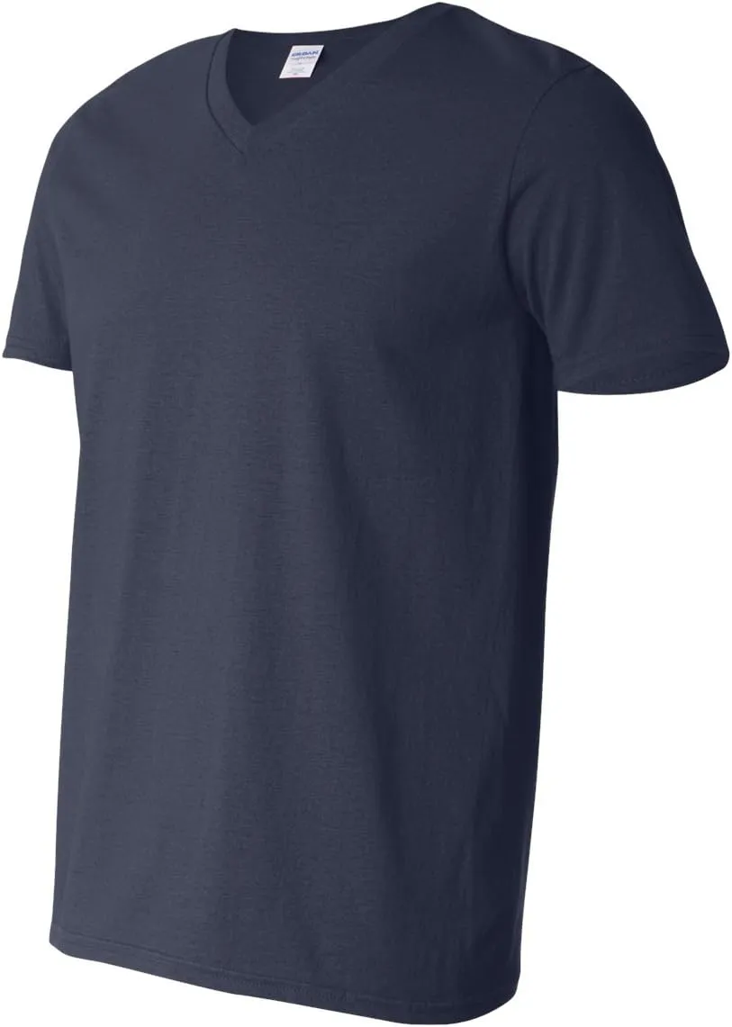 Gildan Men's Softstyle Preshrunk Heather V-Neck T-Shirt