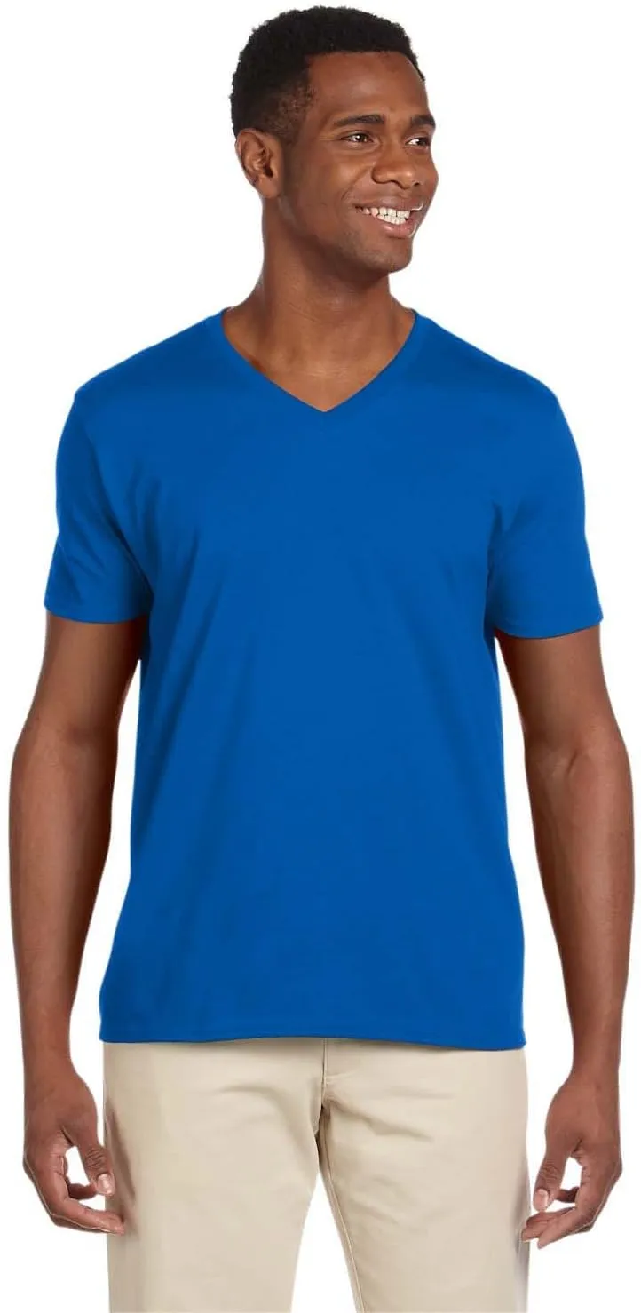 Gildan Men's Softstyle Preshrunk Heather V-Neck T-Shirt