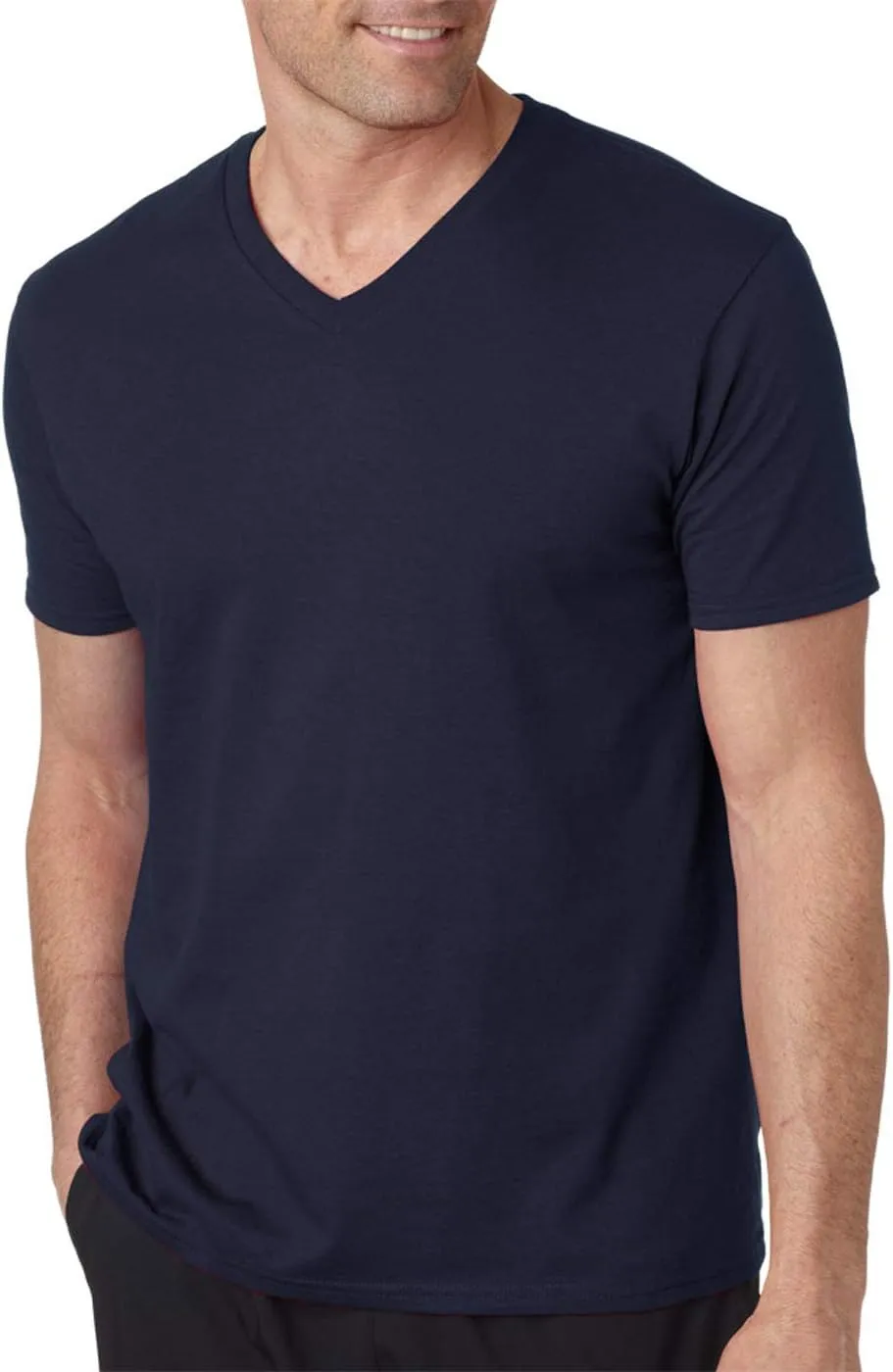 Gildan Men's Softstyle Preshrunk Heather V-Neck T-Shirt