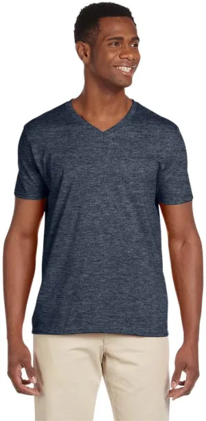 Gildan Men's Softstyle Preshrunk Heather V-Neck T-Shirt
