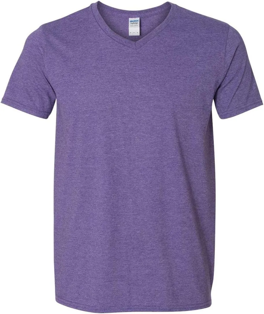Gildan Men's Softstyle Preshrunk Heather V-Neck T-Shirt