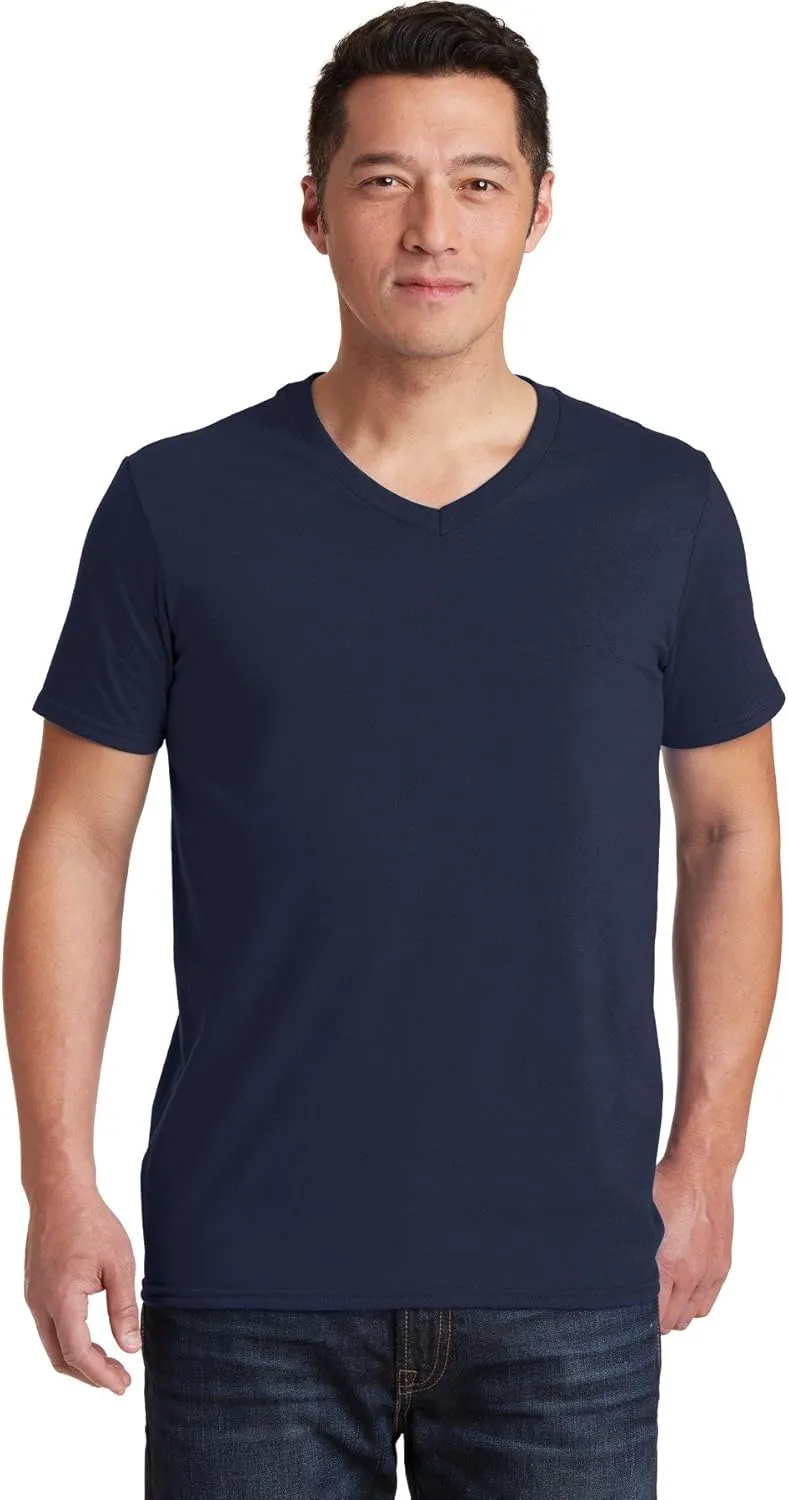Gildan Men's Softstyle Preshrunk Heather V-Neck T-Shirt