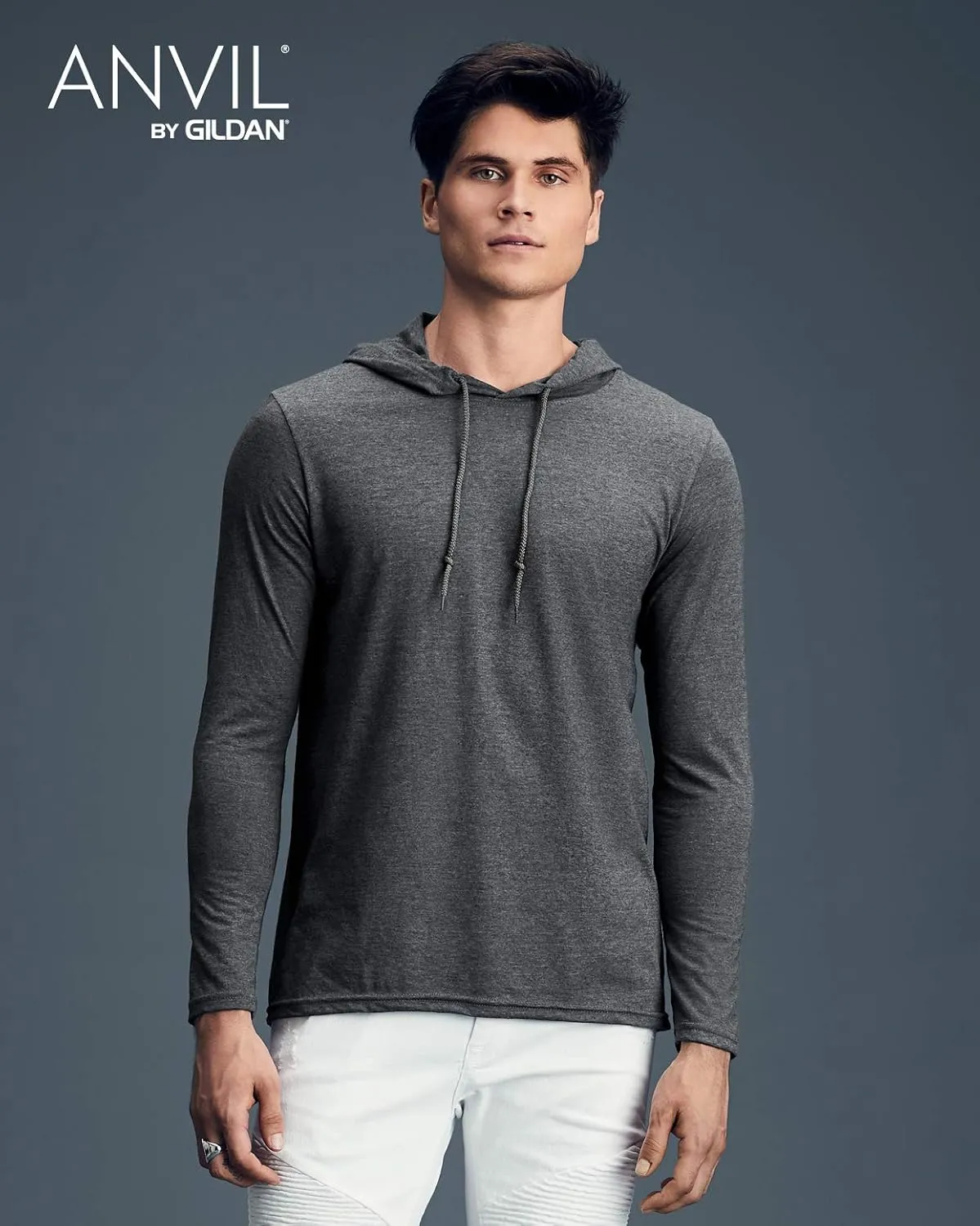 Gildan - Softstyle Lightweight Hooded Long Sleeve T-Shirt - 987