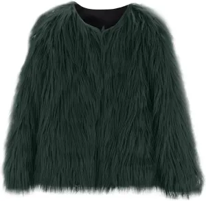 Girls Faux Fu Jacket Furry Coat Kids Dress Coat Elegant Princess Coat Trendy Fu Cardigan Toddler Girls Winter Us