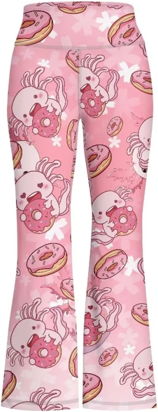 Girl's Flare Leggings High Waisted Bootcut Yoga Pants Kids Dance Bell Bottoms Pants Stretchy Sweatpants