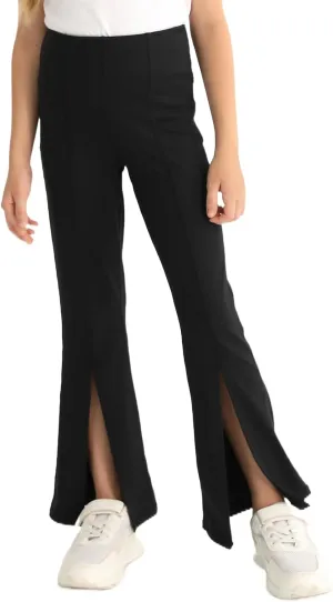 Girls Flare Leggings High Waisted Bootcut Yoga Pants Workout Stretch Bell Bottoms