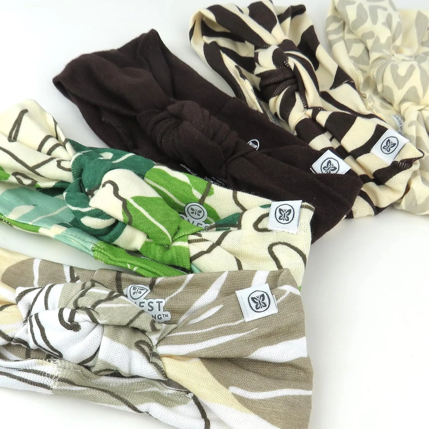 HonestBaby Baby Accessories Organic Cotton Knotted Headbands