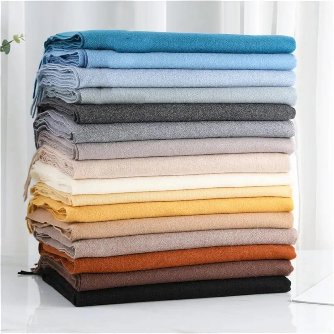 Imitation Wool Shawls Female Pashmina Scarves Oversized Keep Warm Wraps Scarf Women Thickening Cashmere Winter Scarfs