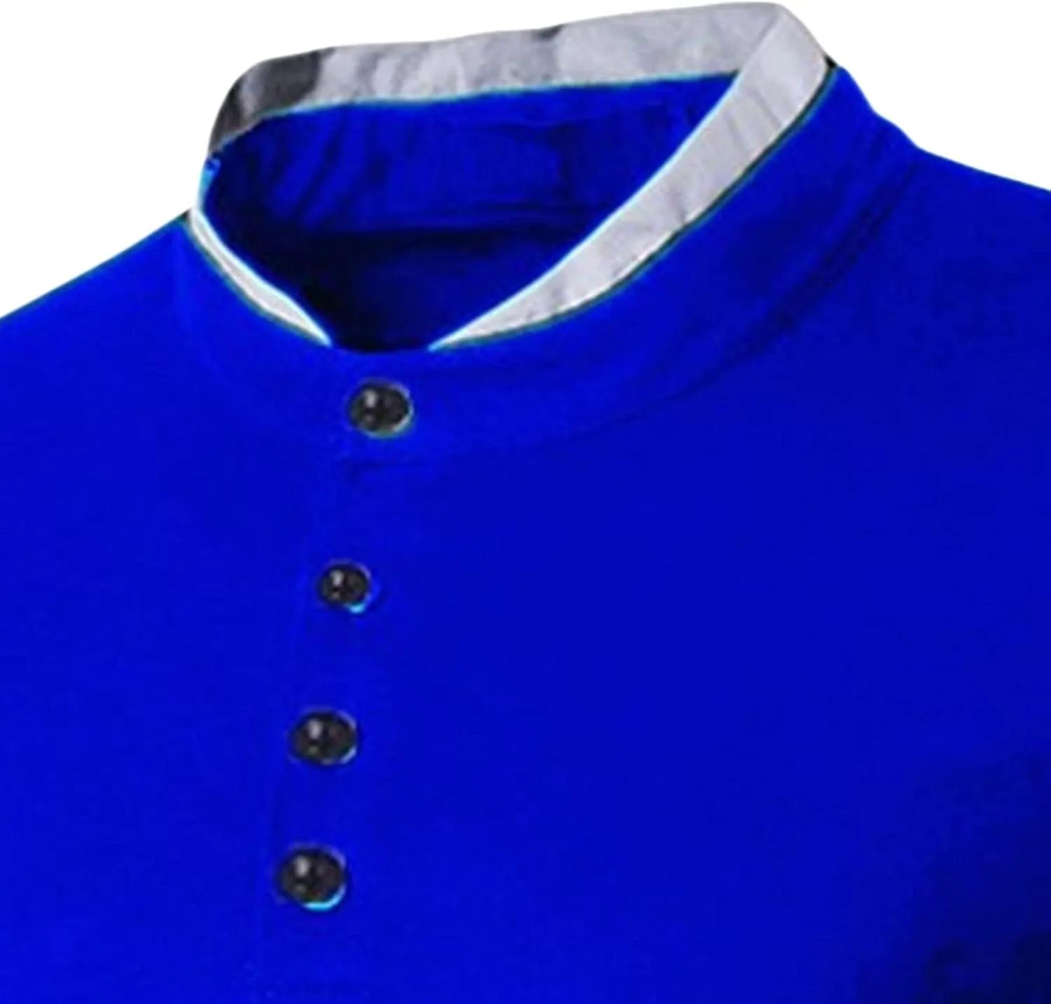 JEShifangjiusu Men's Short Sleeve Cotton Shirt Summer Casual Regular Fit Polo Shirt Contrast Color Collar Fashion T-Shirts