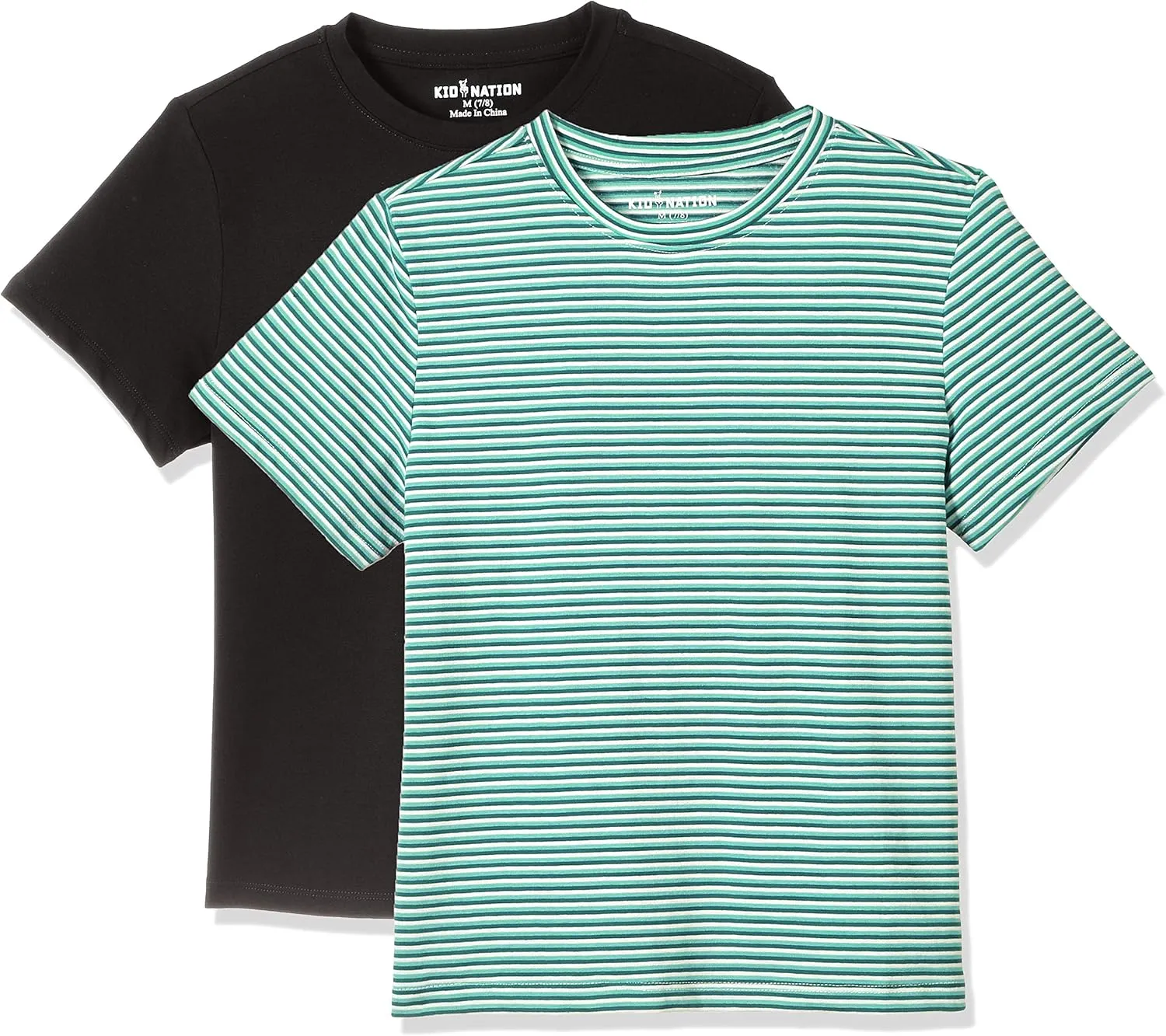 Kid Nation Kids Unisex Cotton Tagless Short Sleeve Crewneck T Shirts
