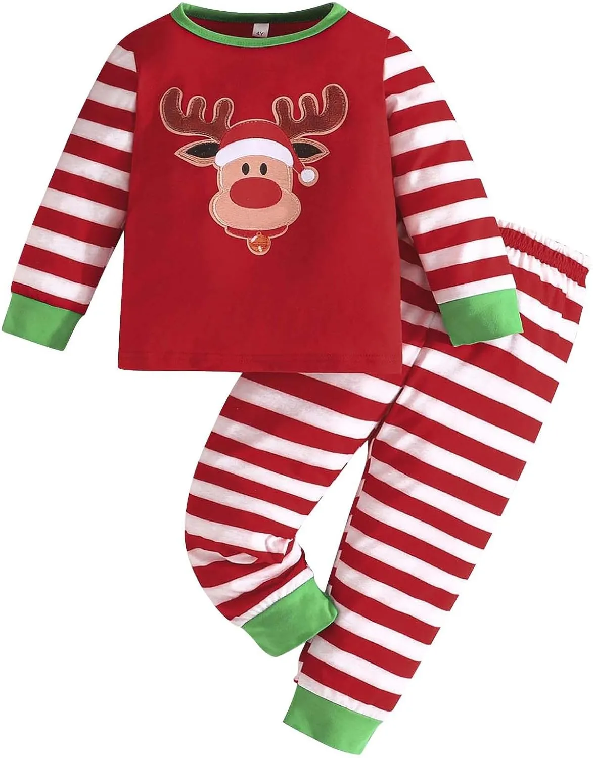 Kids Boys Girls Pajama Sets Christmas 2 Piece Long Sleeve Sleepwear toddler fall clothes boy