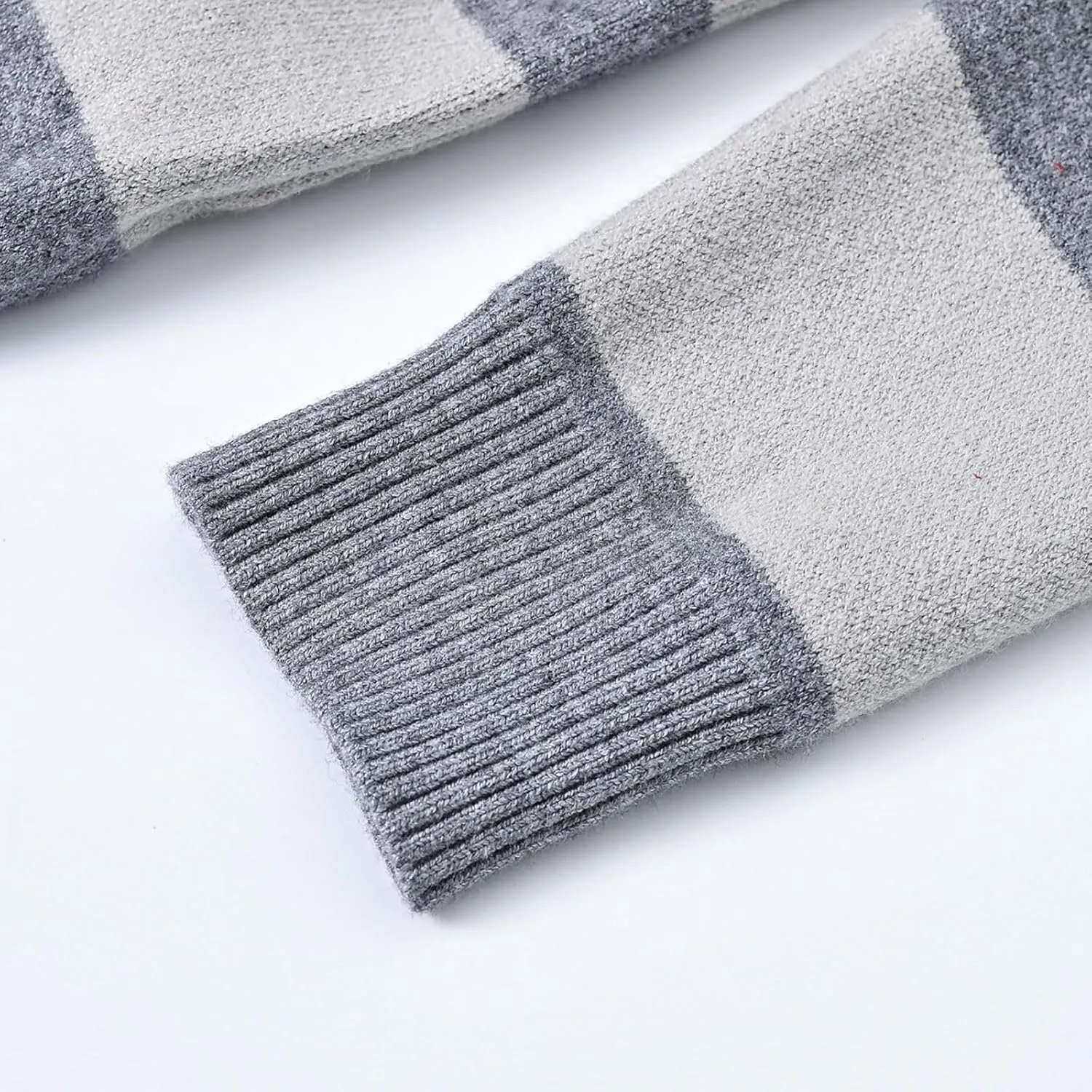 Kids Boys Long Sleeve Sweater Knit Crewneck Pullover Striped Sweater Sweatshirts Pullover Jumper Fall Winter