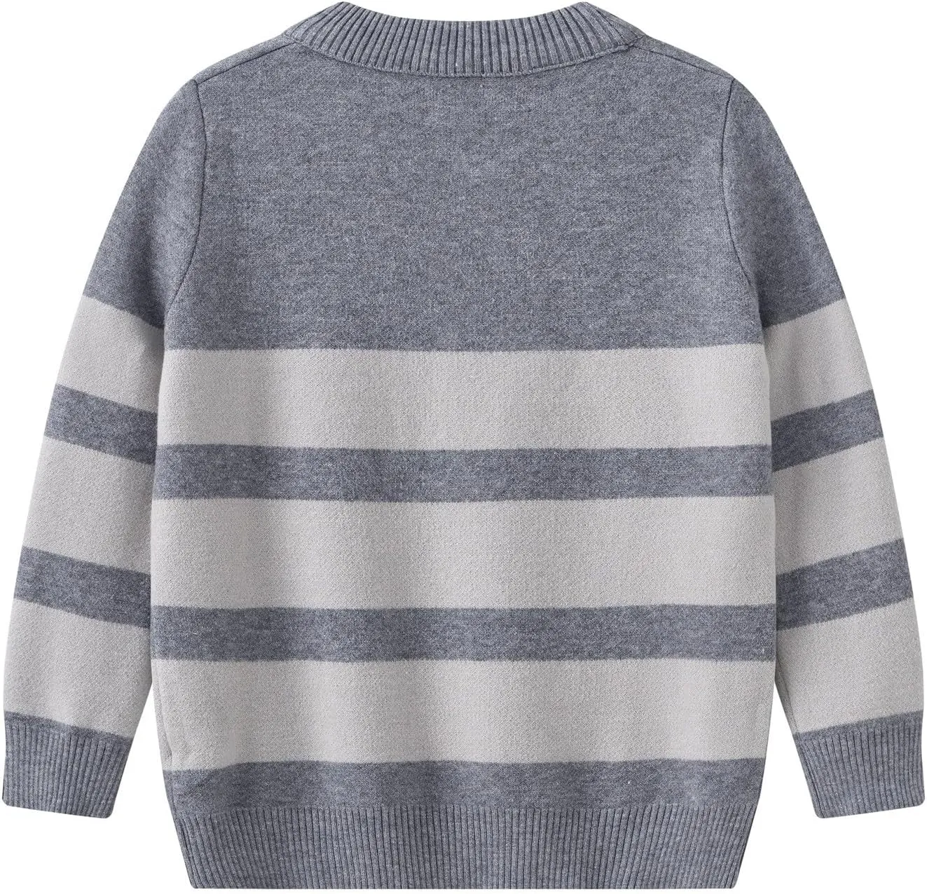 Kids Boys Long Sleeve Sweater Knit Crewneck Pullover Striped Sweater Sweatshirts Pullover Jumper Fall Winter