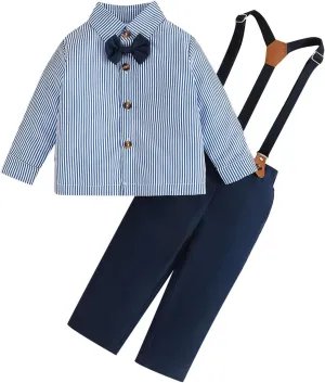 Kids Outfit Soft Cotton Warm Crewneck Long Sleeve Standing Collar Striped Boy Winter Clothes Size 5 Baby Boy Outfits